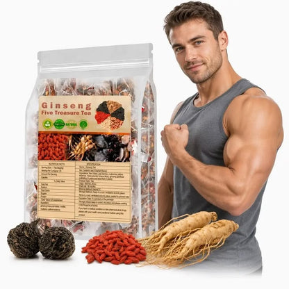 Cup of ginseng herbal tea | كوب شاي الجينسنغ بالأعشاب